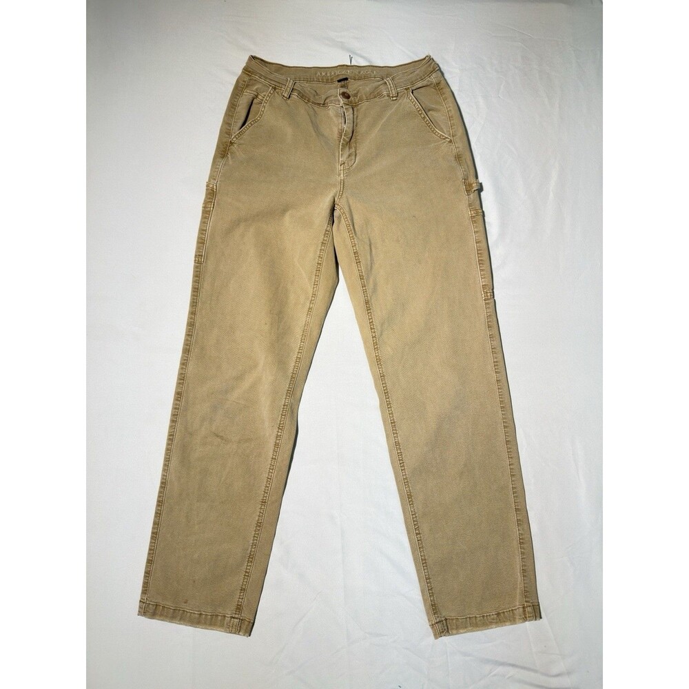 American Eagle Jeans Women Sz 8 28x29 Brown Regular Stretch High Rise Straight